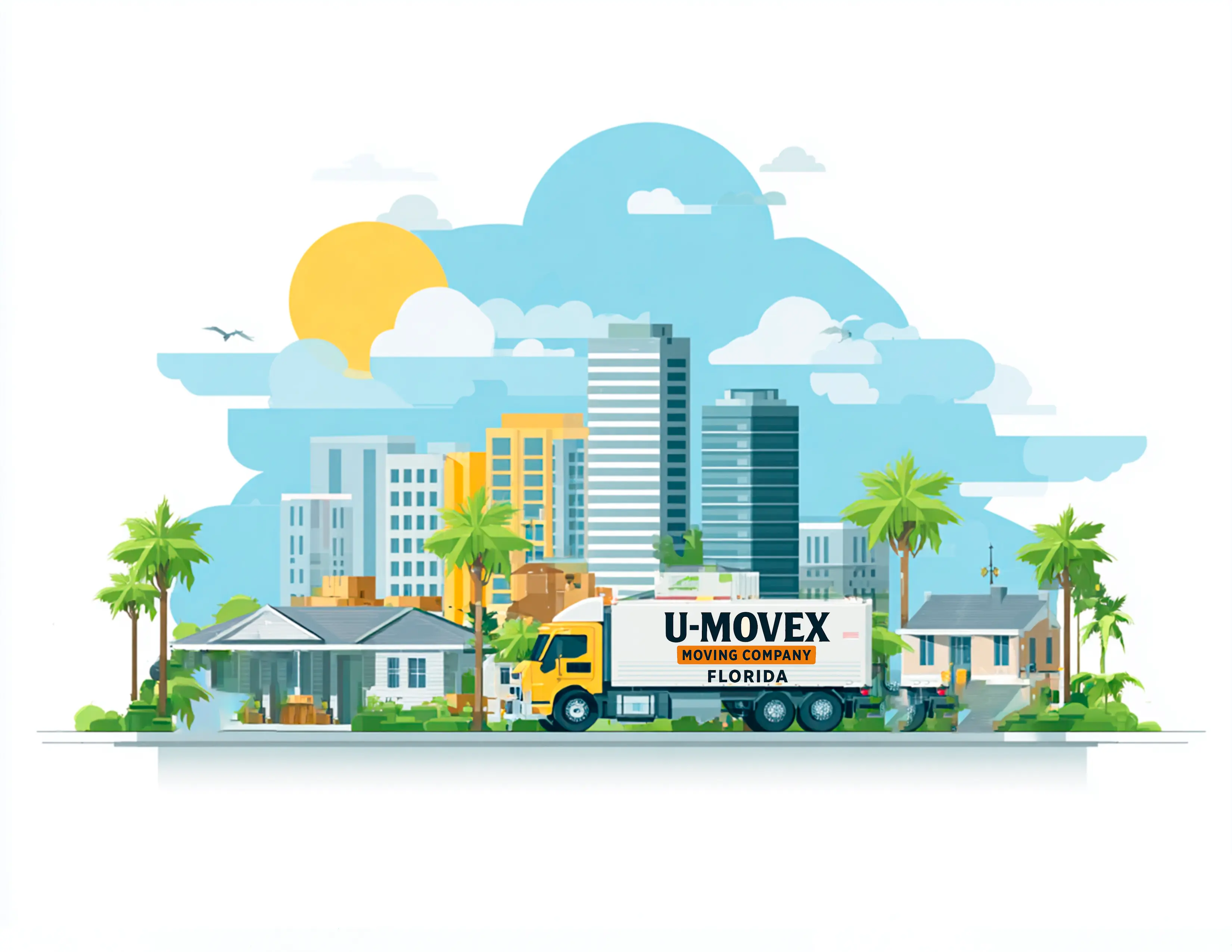 Local movers in Orlando loading a moving truck